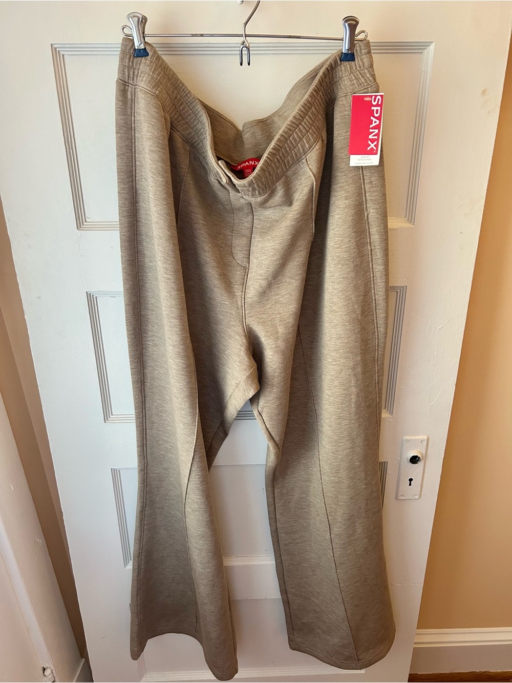 SPANX AirEssentials Brushed Flare Leg Pant in birch heather